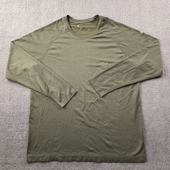 Fabletics Shirt Adult Extra Large Green Long Sleeve Active Athleisure Casual Men - Picture 1 of 14